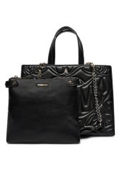 Steve Madden Torebka Bstatuss SM13001566 Czarny. Czarne torebki klasyczne Steve Madden, bez wzorów, ze skóry, bez dodatków. Za 399.99 zł.