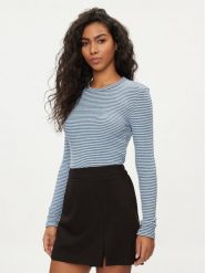 Noisy May Bluzka Posy 27026866 Niebieski Slim Fit. Niebieskie bluzki Noisy May, xs, bez wzorów, z syntetyku, bez kołnierzyka, bez ramiączek. Za 79.99 zł.