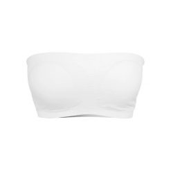 Wyściełany Top Bandeau Dla Kobiet. Białe topy Urban Classics, m, bez wzorów, sportowe, bez kołnierzyka, bez ramiączek. Za 41.99 zł.