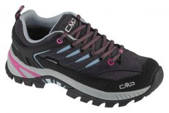 Buty trekkingowe damskie, Rigel 2.0. Niebieskie trekkingi CMP, bez wzorów, z materiału, przed kostkę, bez zapięcia, trekkingowe. Za 449.99 zł.