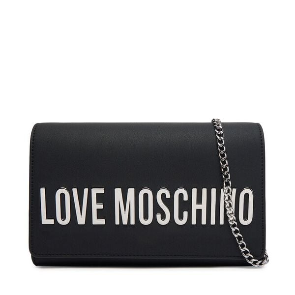 Torebka LOVE MOSCHINO. Czarne kopertówki Love Moschino, bez wzorów, wizytowe, bez dodatków. Za 699.99 zł.