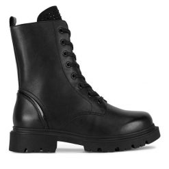 Botki Sergio Bardi. Czarne botki Sergio Bardi, bez wzorów, bez obcasa, na płaskiej podeszwie, bez zapięcia. Za 295.00 zł.