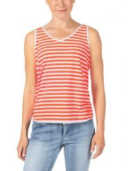 Timezone Top w kolorze czerwonym rozmiar: XXL. Czerwone topy Timezone, xxl, bez wzorów, z bawełny, bez kołnierzyka, bez ramiączek. Za 57.95 zł.