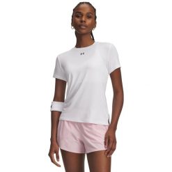 Under Armour Ua Vanish Ss Koszulka Damskie. Białe t-shirty sportowe Under Armour, m, bez wzorów, z elastanu, bez ramiączek, na fitness i siłownię. Za 238.99 zł.