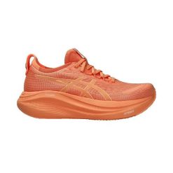 Buty do biegania Asics GEL-NIMBUS 27 LITE-SHOW Czerwone. Czerwone buty do biegania ASICS, bez wzorów, z gumy, bez zapięcia, do biegania. Za 851.05 zł.