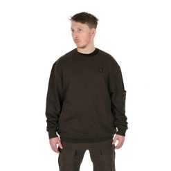 Bluza Wędkarska Crewneck Fox Lw Khaki Pullover. Brązowe bluzy FOX, bez wzorów, bez kaptura. Za 152.99 zł.