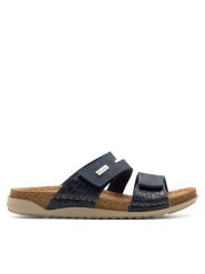 Inblu Klapki AA093N01 Granatowy. Niebieskie klapki Inblu, bez wzorów, z materiału, bez obcasa, bez zapięcia. Za 139.99 zł.