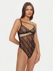Chantelle X Body Slash C010T9 Czarny. Czarne body i gorsety Chantelle X, bez wzorów, z syntetyku, bez ramiączek. Za 509.99 zł.