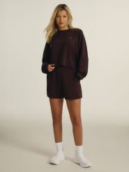 4F Spodenki z modalem damskie 4F x Anna Lewandowska - brązowe L. Brązowe szorty sportowe 4f, bez wzorów, z dresówki, z podwyższonym stanem, do biegania. Za 129.99 zł.
