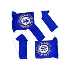 Szalik Chelsea Londyn - pasiak - licencjonowany. Niebieskie szaliki i kominy CHELSEA, bez wzorów, sportowe. Za 119.90 zł.