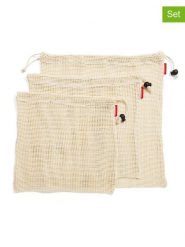 Zassenhaus 3-częściowy zestaw w kolorze beżowym rozmiar: onesize. Brązowe shopper bag Zassenhaus, bez wzorów, z bawełny, bez dodatków. Za 35.26 zł.