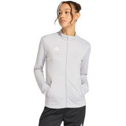 Bluza damska adidas Entrada 26 Track. Szare bluzy adidas, bez wzorów, z poliesteru, bez kaptura, climacool (adidas). Za 121.99 zł.