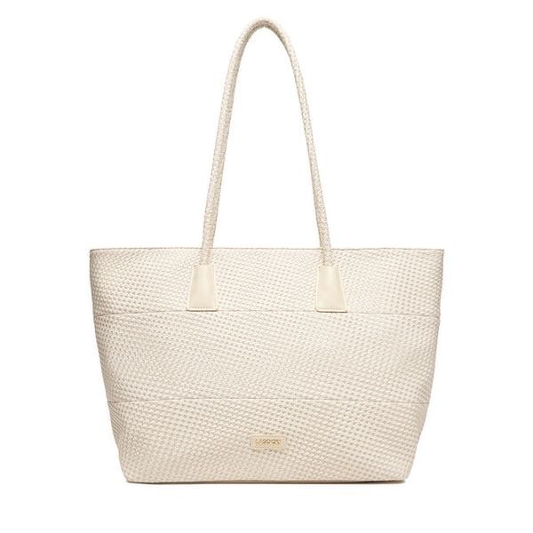 Torebka Lasocki. Białe shopper bag Lasocki, bez wzorów, bez dodatków. Za 219.99 zł.