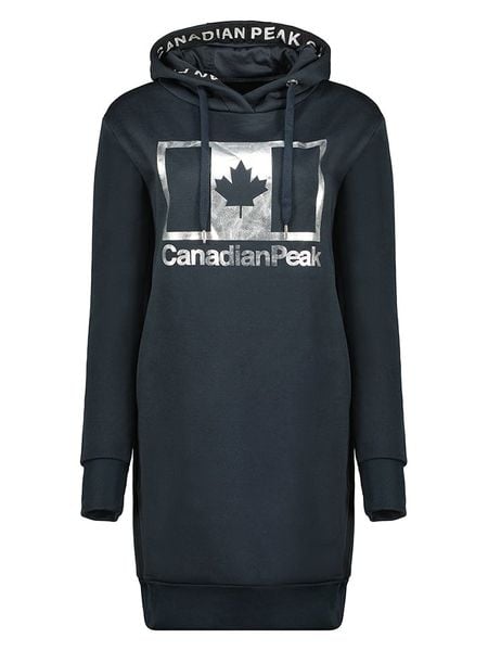 Canadian Peak Sukienka dresowa w kolorze granatowym rozmiar: S. Niebieskie sukienki Canadian Peak, na co dzień, s, bez wzorów, z dresówki, bez kołnierzyka, bez ramiączek, midi, proste. Za 122.96 zł.