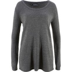 Sweter z długim rękawem bonprix szary melanż. Szare swetry bonprix, melanż, z długim rękawem. Za 74.99 zł.
