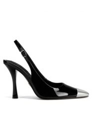 Nine West Sandały WFA3376-1 Czarny. Czarne sandały Nine West, bez wzorów, bez obcasa, na szpilce, bez zapięcia. Za 249.99 zł.
