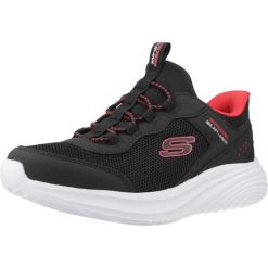Buty SKECHERS BOUNDER PRO Czarny. Czarne buty trekkingowe Skechers, bez wzorów, z syntetyku, bez zapięcia, trekkingowe. Za 216.99 zł.