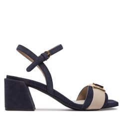 Sandały Furla. Niebieskie sandały Furla, bez wzorów, bez obcasa, na słupku, bez zapięcia. Za 1,419.00 zł.