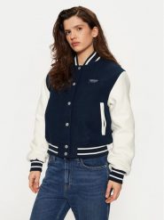 Tommy Jeans Kurtka bomber DW0DW19320 Granatowy Regular Fit. Niebieskie kurtki Tommy Jeans, xxs, bez wzorów, z jeansu, bez kaptura. Za 1,099.00 zł.