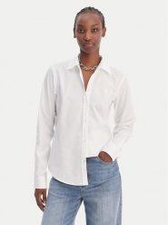 HUGO Koszula Essential 50552832 Biały Regular Fit. Białe koszule Hugo, bez wzorów, z bawełny, biznesowe, bez kołnierzyka, bez ramiączek. Za 429.99 zł.