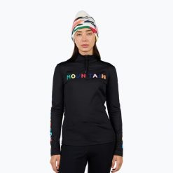 Bluza damska Rossignol JCC Booster Half Zip. Czarne bluzy Rossignol, bez wzorów, sportowe, bez ramiączek, bez kaptura. Za 809.99 zł.