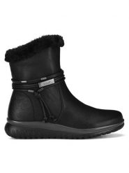 Go Soft Botki WS2P267-03 Czarny. Czarne botki GO SOFT, bez wzorów, bez obcasa, na płaskiej podeszwie, bez zapięcia. Za 229.99 zł.
