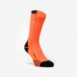 Skarpetki do biegania Kiprun Run 900 wysokie grube Replika Obvious. Brązowe skarpetki KIPRUN, bez wzorów, z dzianiny. Za 44.99 zł.