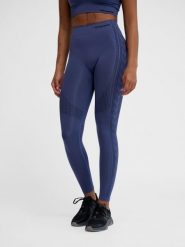 Damskie legginsy bezszwowe Hummel MT Shaping. Niebieskie legginsy sportowe Hummel, na wiosnę, l, bez wzorów, z elastanu, na fitness i siłownię. Za 168.00 zł.