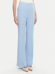 Maryley Spodnie materiałowe 25EB587/43MA Błękitny Regular Fit. Niebieskie spodnie materiałowe Maryley, bez wzorów, z materiału. Za 239.99 zł.