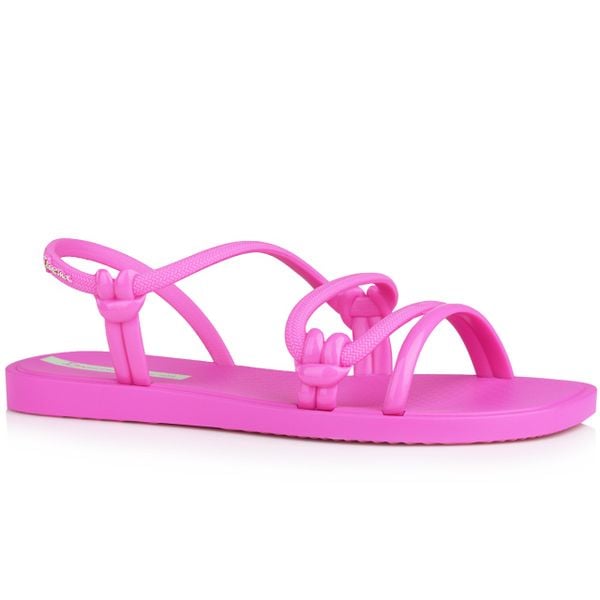 SANDAŁY DAMSKIE IPANEMA SOLAR SANDAL. Czerwone sandały Ipanema, bez wzorów, z materiału, eleganckie, z otwartym noskiem, bez obcasa, bez zapięcia. Za 85.00 zł.