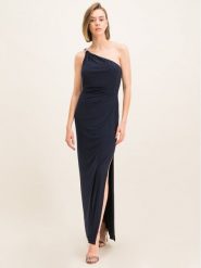 Lauren Ralph Lauren Sukienka wieczorowa 253751483 Granatowy Slim Fit. Niebieskie sukienki Lauren Ralph Lauren, bez wzorów, z syntetyku, wizytowe, bez kołnierzyka, bez ramiączek. Za 849.99 zł.