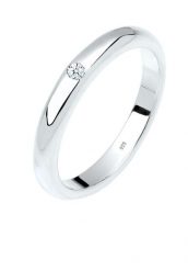 Elli DIAMONDS Damski pasjans klasyczny z diamentem (0,03 ct.) ze srebra próby 925 Sterling Silver Pierścionki 1 ct. Szare pierścionki Elli DIAMONDS, z diamentem, srebrne. Za 538.99 zł.