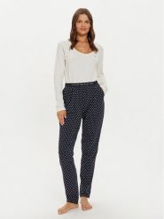 Tommy Hilfiger Piżama UW0UW05396 Granatowy Regular Fit. Niebieskie piżamy Tommy Hilfiger, m, bez wzorów, z bawełny, bez kołnierzyka, bez ramiączek. Za 369.99 zł.
