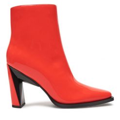 Botki United Nude. Czerwone botki United Nude, bez wzorów, bez obcasa, na słupku, bez zapięcia. Za 1,079.00 zł.