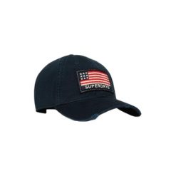 Damska czapka z daszkiem Superdry. Niebieskie czapki z daszkiem Superdry, bez wzorów. Za 130.85 zł.