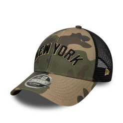 Czapka trucker New York Yankees New Era 9Forty Wordmark. Brązowe czapki z daszkiem New Era, bez wzorów. Za 236.50 zł.