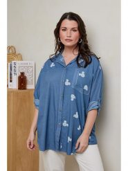 Curvy Lady Koszula w kolorze niebieskim rozmiar: 40/42. Niebieskie koszule Curvy Lady, bez wzorów, z bawełny, klasyczne, bez kołnierzyka, bez ramiączek. Za 97.05 zł.