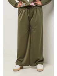 Curvy Lady Spodnie w kolorze khaki rozmiar: 48/50. Brązowe spodnie materiałowe Curvy Lady, bez wzorów, z materiału, klasyczne, z standardowym stanem. Za 118.56 zł.