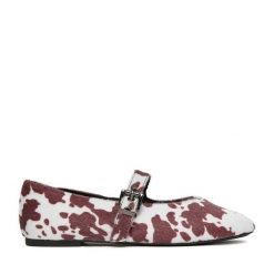 Baleriny JENNY. Brązowe baleriny Jenny, bez wzorów, bez obcasa, bez zapięcia. Za 119.99 zł.