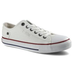 Białe Trampki Big Star Damskie Modne Buty. Białe trampki BIG STAR, bez wzorów, ze skóry ekologicznej, biznesowe, bez zapięcia. Za 109.00 zł.
