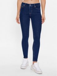 Tommy Jeans Jeansy Nora DW0DW16008 Granatowy Skinny Fit. Niebieskie jeansy Tommy Jeans, bez wzorów, z bawełny. Za 249.99 zł.