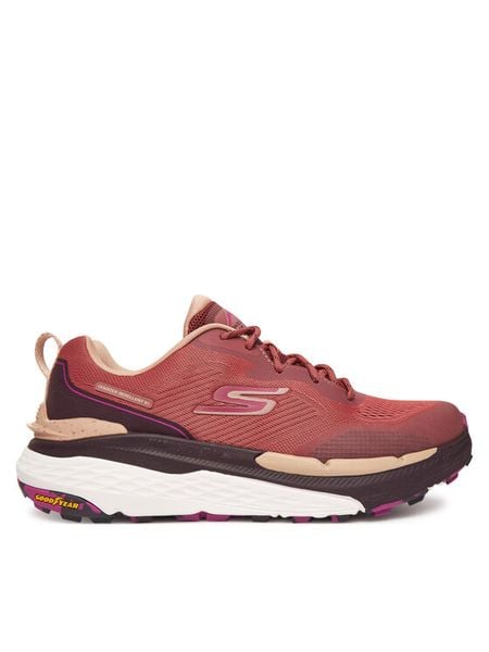 Skechers Buty do biegania Max Cushioning Elite Trail 2.0 129165/RUST Bordowy. Czerwone buty do biegania Skechers, bez wzorów, z materiału, bez zapięcia, do biegania. Za 359.99 zł.