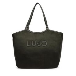 Torebka Liu Jo. Zielone shopper bag Liu Jo, bez wzorów, bez dodatków. Za 559.99 zł.
