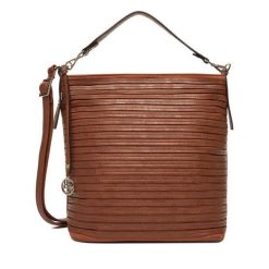 Torebka Lasocki. Brązowe torebki klasyczne Lasocki, bez wzorów, klasyczne, bez dodatków. Za 199.99 zł.