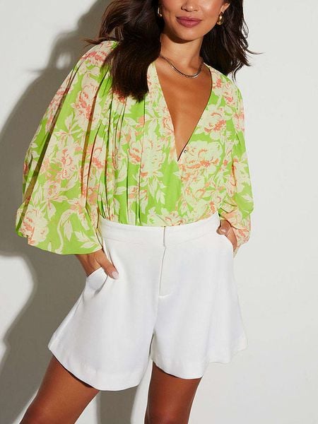 LA Angels Bluzka w kolorze zielonym rozmiar: XL. Zielone bluzki LA Angels, xl, bez wzorów, bez kołnierzyka, bez ramiączek. Za 114.17 zł.