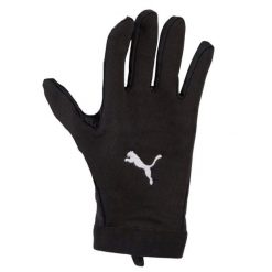 Zimowe Rękawice Piłkarskie Unisex Dla Dorosłych. Czarne rękawiczki Puma, bez wzorów, sportowe. Za 139.99 zł.
