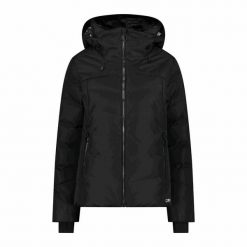 Kurtka damska turystyczna CMP 32W0266. Czarne kurtki narciarskie CMP, na zimę, s, bez wzorów, bez kaptura, narciarskie. W wyprzedaży za 603.10 zł.