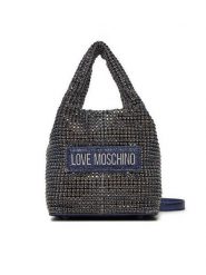 LOVE MOSCHINO Torebka JC4044PP1LLP176A Granatowy. Niebieskie torebki klasyczne Love Moschino, bez wzorów, z tworzywa sztucznego, bez dodatków. Za 649.99 zł.
