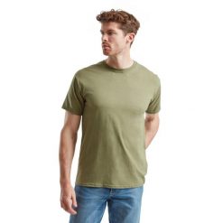 T-shirt Fruit Of The Loom Valueweight Adult Classic Olive. Białe t-shirty fruit of the loom, bez wzorów, z bawełny, sportowe, bez kołnierzyka, bez ramiączek. Za 150.99 zł.