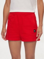 Tommy Jeans Szorty sportowe New Cls DW0DW17772 Czerwony Relaxed Fit. Czerwone szorty sportowe Tommy Jeans, bez wzorów, z bawełny. Za 179.99 zł.